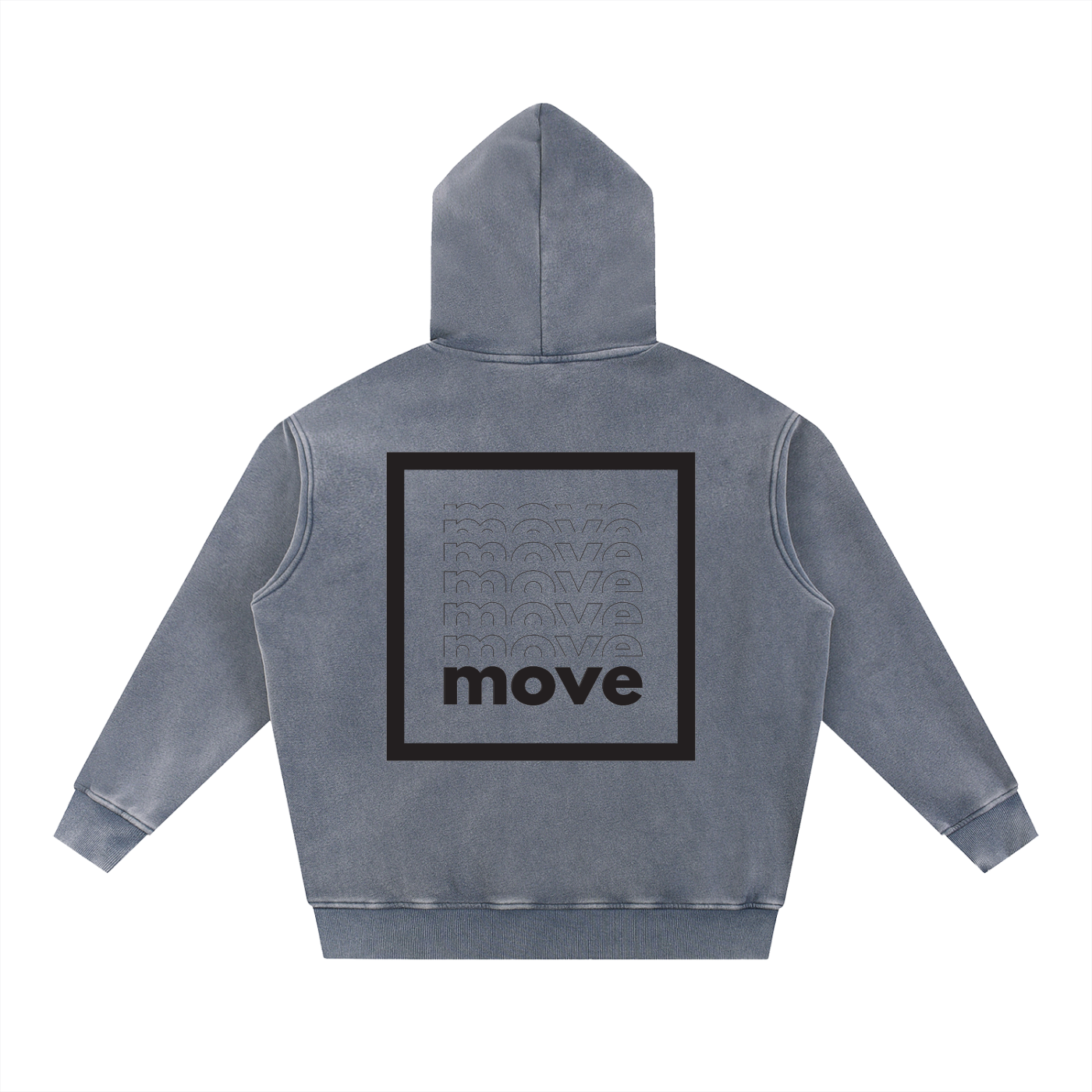 Snow Wash Fleece Oversize Hoodie