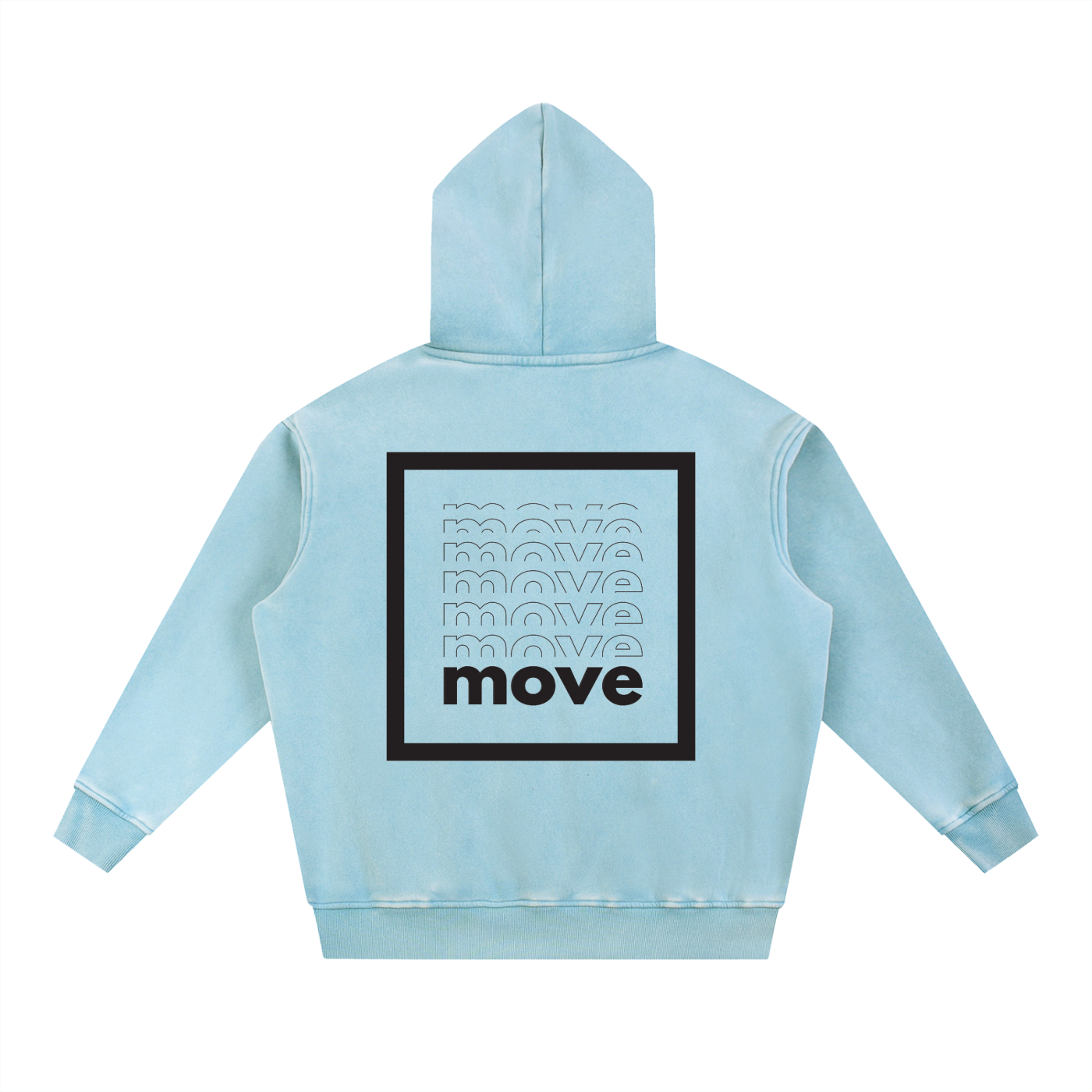 Snow Wash Fleece Oversize Hoodie