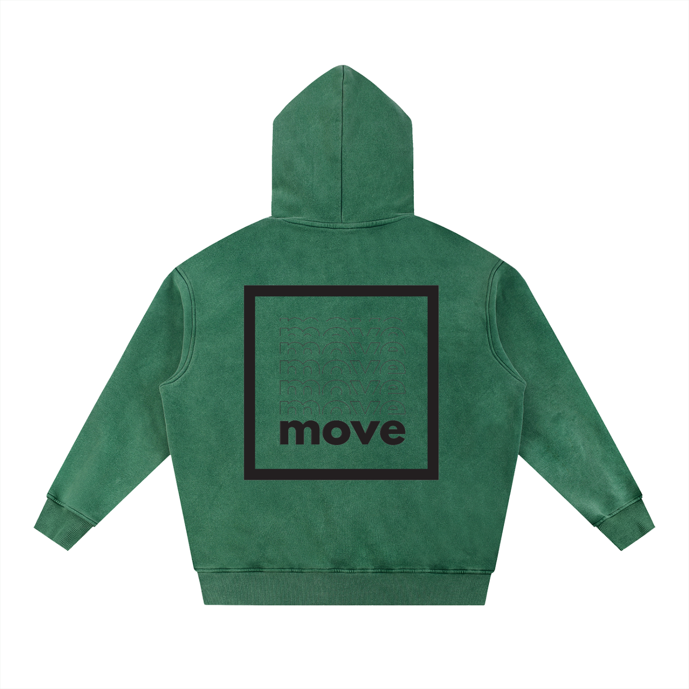 Snow Wash Fleece Oversize Hoodie