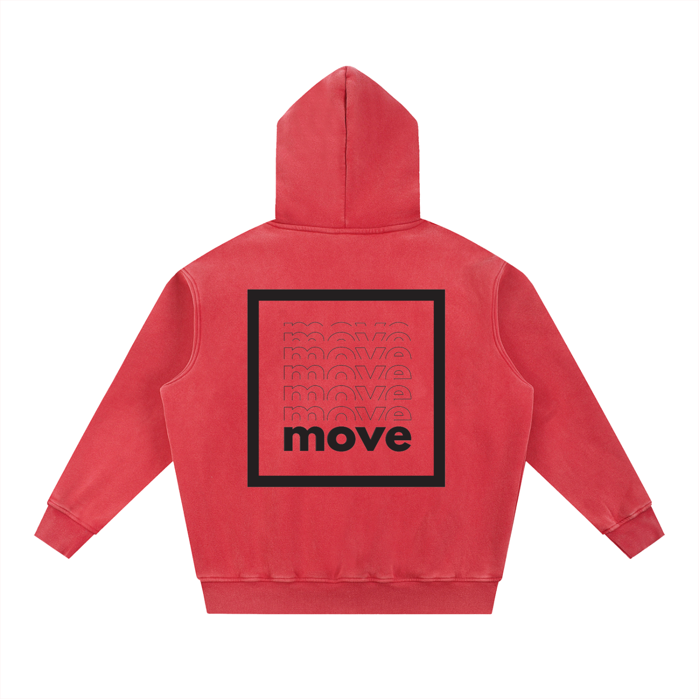 Snow Wash Fleece Oversize Hoodie