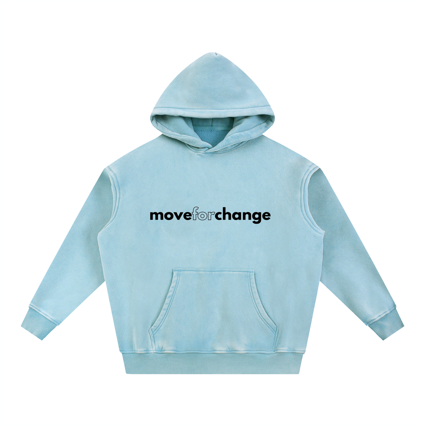 Snow Wash Fleece Oversize Hoodie